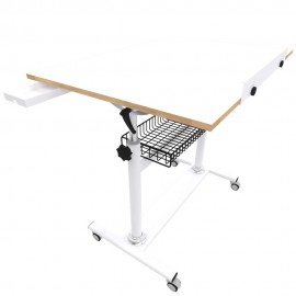ÇİZİM MASASI PROFESYONEL AYAKLI SEPETLİ TEKERLEKLİ 70X100