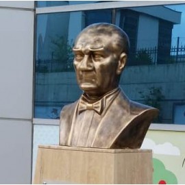 Atatürk Büstü 70 cm Kapalı Poliüretan Kırılmaz