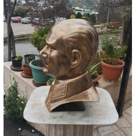 Atatürk Büstü Maraşal 40 cm Poliüretan Kırılmaz