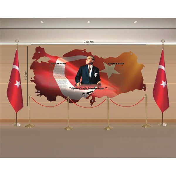 Atatürk Köşesi Harita Resimli